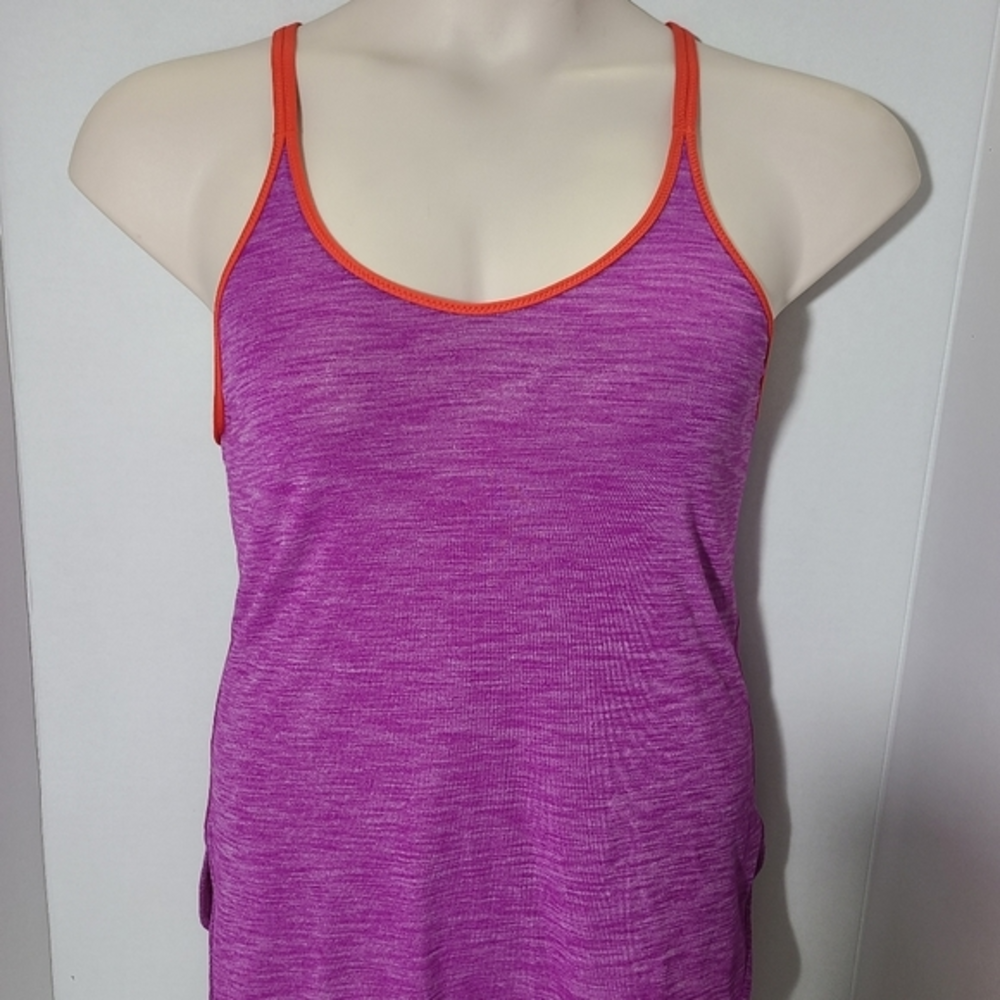 Lululemon What The Sport Singlet II Heathered Ultra Violet Alarming Size 10